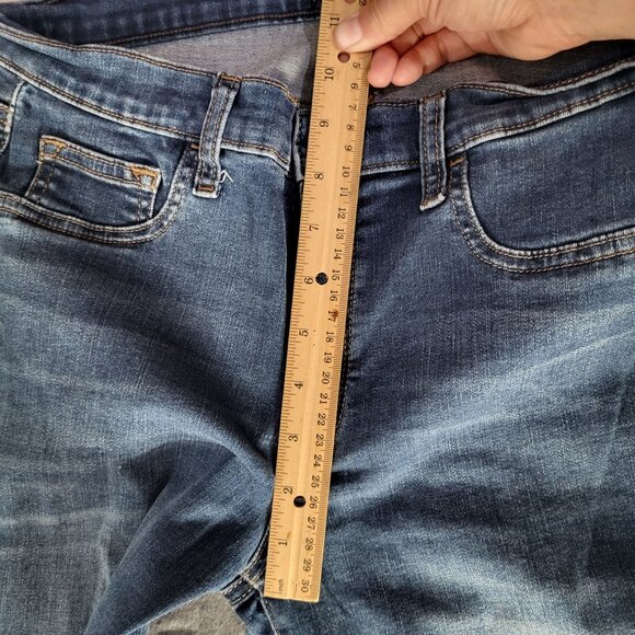 GAP Womens SZ 10 Reg Easy Leggings Ankle Distressed Denim Jeans Excelsior Slash - Picture 6 of 9